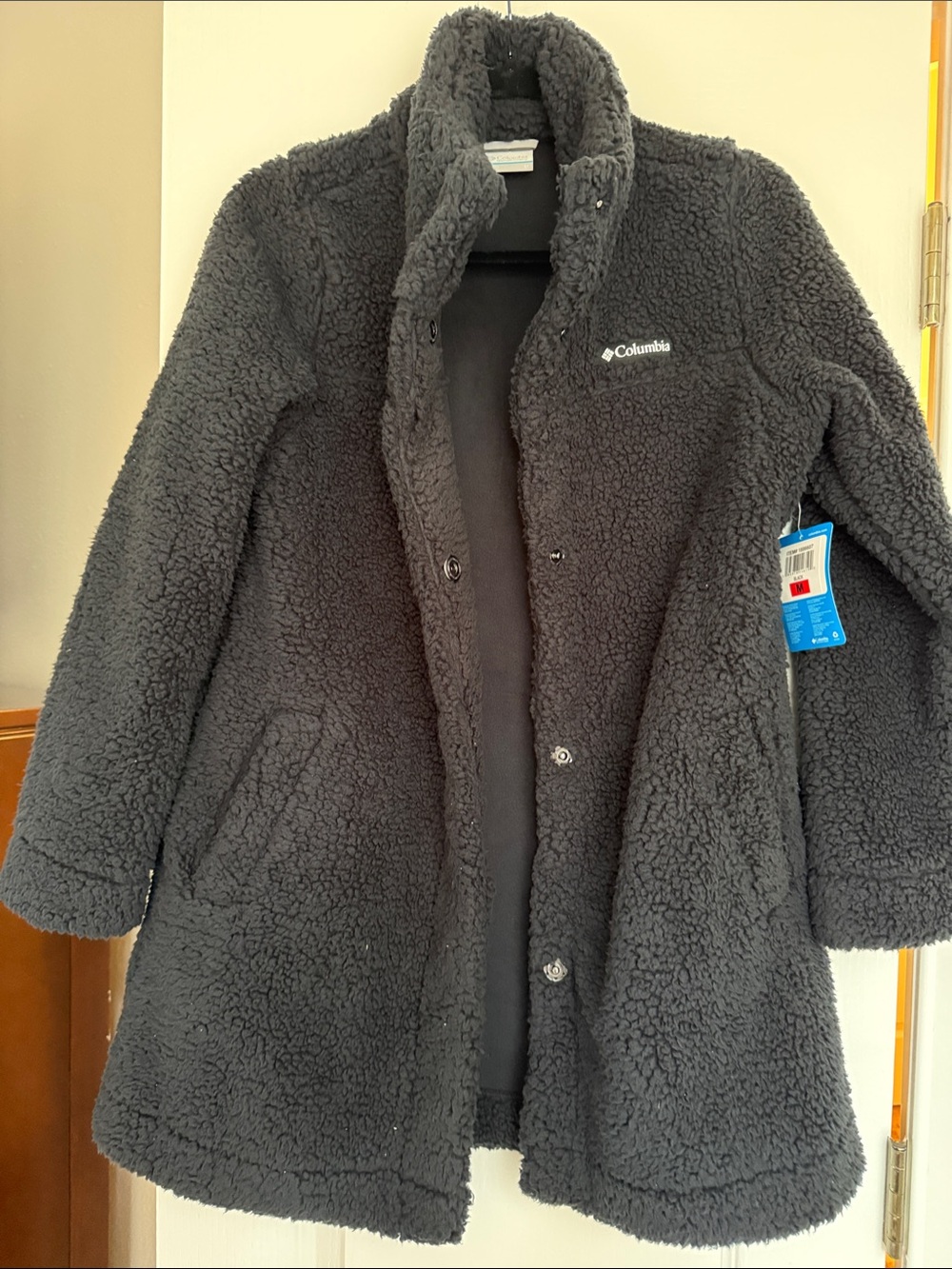 Columbia Black Sherpa Puffer Coat